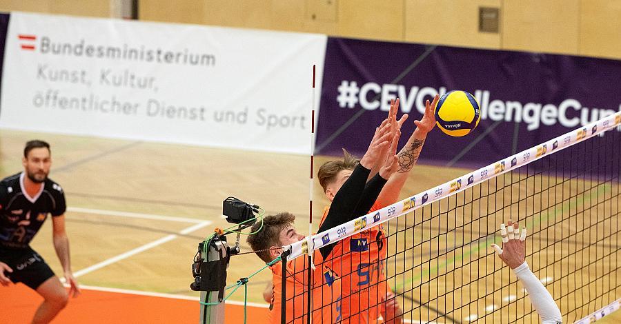 Volleyball CEV Challenge Cup VCA Amstetten NÖ vs Lausanne UC (Schweiz)