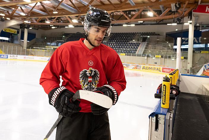 Lukas Haudum (EC KAC), Eishockey Nationalteam, Trainingscamp Linz, Oberösterreich