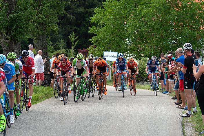 Hermann Pernsteiner (AUT, Team Amplatz) und Dominik Hrinkow (AUT, Hrinkow Advarics Cycleang Team) am Porscheberg, 2. Etappe Mondsee - Steyr, 68. Int. Österreich-Rundfahrt-Tour of Austria (2.1)