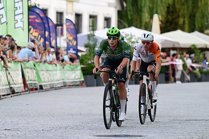 Josef Dirnbauer (AUT, Hrinkow Advarics), Marvin Hammerschmid (AUT, Schwingshandl Intralogistics), 28. Int. ASVÖ - HRINKOW City Kriterium Steyr, Herren Elite, ÖRV, Radsport, Mountainbike, ELITE Rennrad