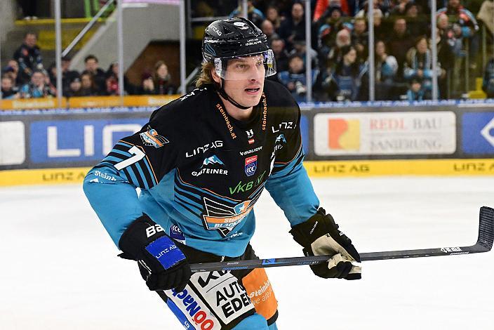 Brian Lebler (Steinbach Black Wings Linz), 36. Runde ICE, Steinbach Black Wings Linz vs EC iDM Wärmepumpen VSV), Linz AG Eisarena 