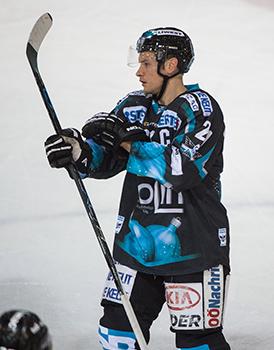 Philipp Lukas (EHC Liwest Black Wings Linz),  EHC Liwest Black Wings Linz vs HDD TELEMACH Olimpija Ljubljana, Laibach