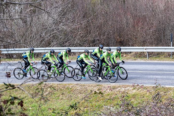 Marvin Hammerschmid (AUT), Raphael Hammerschmid (AUT), Jonas Rapp (GER), Johannes Rechenauer (GER), Riccardo Verza (ITA), Jaka Primozic (SLO), Michael Konczer (AUT), Stefan Kovar (AUT), Trainingscamp Porec, Kroatien, Team Hrinkow Advarics Cycleang, UCI Continental Team, 