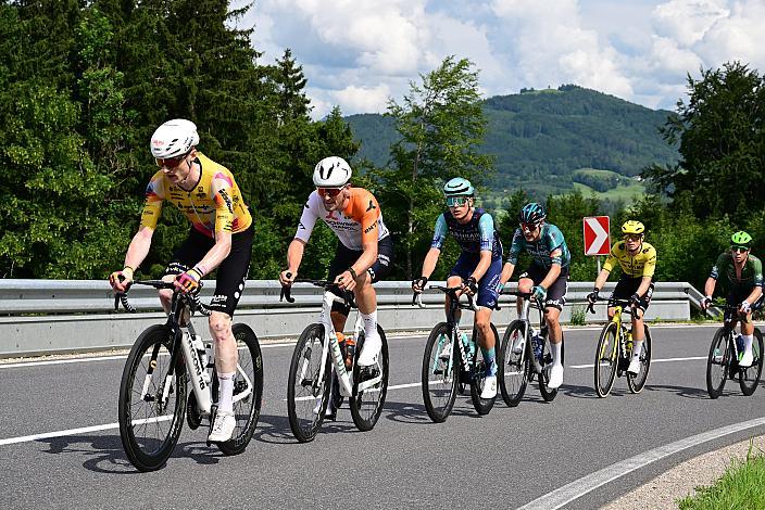 Die Ausreisser mit Colin Chris Stüssi (SUI, Team Vorarlberg), Maximilian Schmidbauer (AUT, Schwingshandl Intralogistics), Josef Dirnbauer (AUT, Hrinkow Advarics), 3. Etappe Asten - Bad Schallerbach, Oberösterreich Rundfahrt