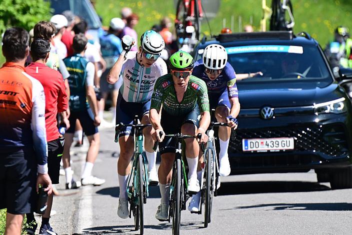 Die Ausreisser mit Josef Dirnbauer (AUT, Hrinkow Advarics), Luis Straßer, (GER, RUN&RACE-Solarpur) Herren Elite, U23, Road Cycling League Austria, 15. GP Vorarlberg