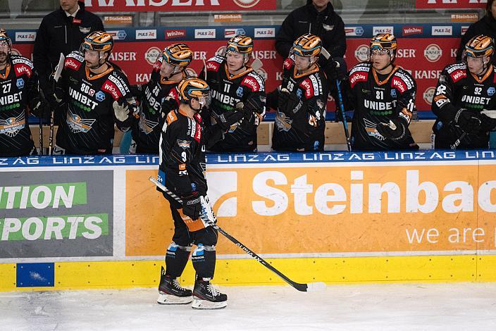 Emilio Romig (Steinbach Black Wings Linz)  Steinbach Black Wings Linz vs Moser Medical Graz 99ers, 24. Runde, ICE Hockey League, Steinbach Black Wings Linz, Linz AG Eisarena 