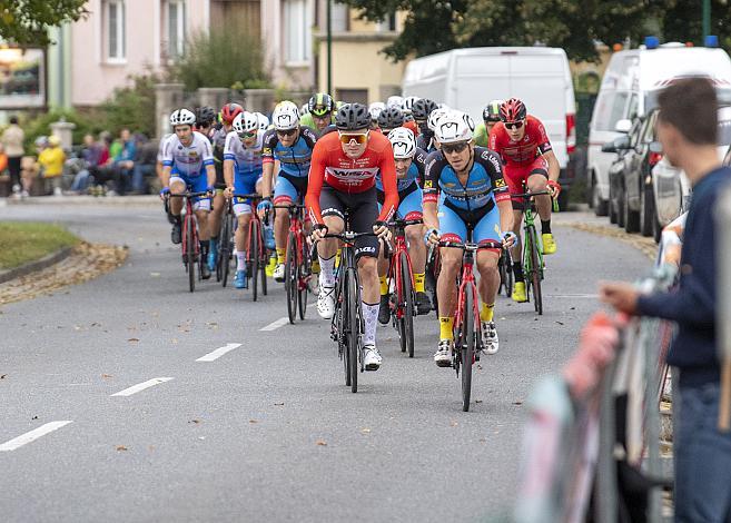 Riccardo Zoidl (AUT, Team Felbermayr Simplon Wels), Daniel Auer (AUT, Team WSA Graz ARBOE) Heurigen Grand Prix Klein-Engersdorf,  U23, Elite Damen und Herren