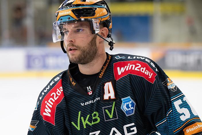 Matt MacKenzie (Steinbach Black Wings Linz) Steinbach Black Wings Linz vs EC IDM Wärmepumpen VSV, 2. Runde ICE Eishockey Liga, Linz AG Eisarena