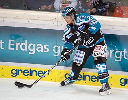 Fabio Hofer (EHC Liwest Black Wings Linz), EHC Liwest Black Wings Linz vs Graz 99ers