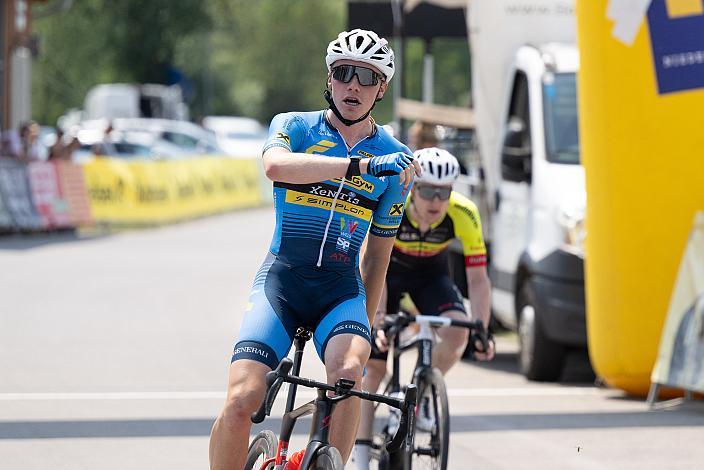 Tagessieger in Wieselburg Emanuel Zangerle (AUT, Team Felbermayr Simplon Wels), 2. platz Colin Chris Stüssi (SUI, Team Vorarlberg) Herren Elite, U23, Radliga, 51. Int. Erlauftaler Radsporttage, Wieselburg, Oberösterreich