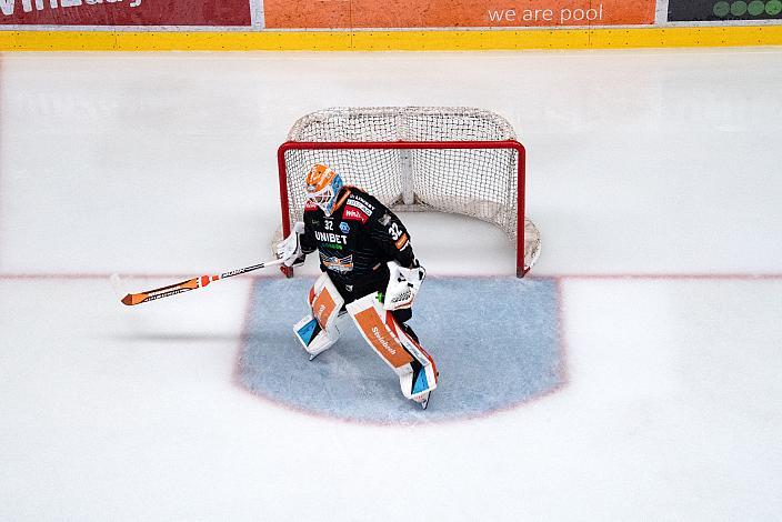 Tormann Rasmus Tirronen (Steinbach Black Wings Linz) Steinbach Black Wings Linz vs HCB Südtirol Alperia, Viertelfinale, 6. Runde ICE Hockey League, Linz AG Eisarena 