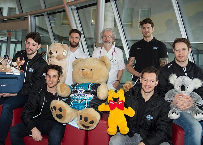 Patrick Spannring (EHC Liwest Black Wings Linz), Tormann Michael Ouzas (EHC Liwest Black Wings Linz), OA Georg Ebetsberger-Dachs, Mario Altmann (EHC Liwest Black Wings Linz), Fabio Hofer (EHC Liwest Black Wings Linz), Philipp Lukas (EHC Liwest Black Wings