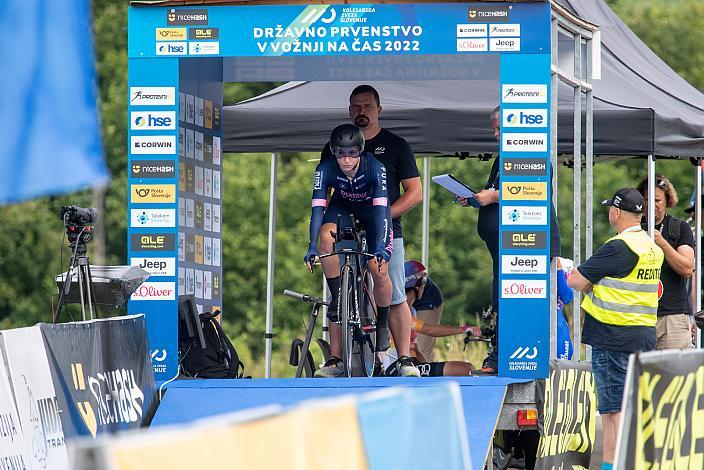 Siegerin Christina Schweinberger (AUT, Plantur-Pura)  Platz Elite Damen, Österreichische Meisterschaft Einzelzeitfahren, ÖRV, Novo Mesto, Slowenien