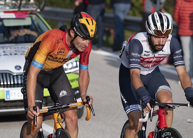 Enrico Battaglin (ITA, Bahrain - McLaren), Julien Bernard (FRA, Trek - Segafredo)  Stage 15,  Base Aerea Rivolto  ›  Piancavallo   (185k) 15. Etappe, 103. Giro d Italia 
