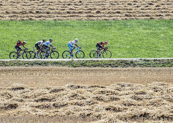 Die Ausreisser, v.l. mit Giovanni Visconti (ITA, Bahrain Merida Pro Cycling Team), Lachlan Morton (AUS, Dimension Data), Alexey Lutsenko (KAZ, Astana Pro Team), Nikolay Mihaylov (BUL, Delko Marseille Provence KTM), Nick Van Der Lijke (NED, Roompot Nederlandse Loterij)  8. Etappe Scheibbs - Wels 70. Ã–sterreich Rundfahrt 