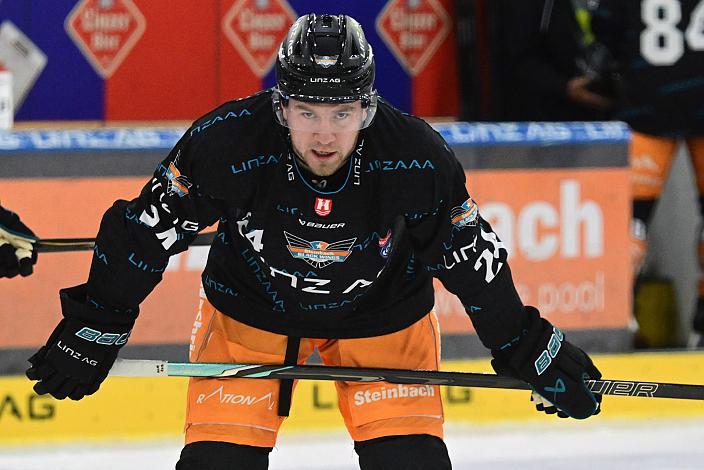 Kyle Topping (Steinbach Black Wings Linz) 7. Runde ICE, Steinbach Black Wings Linz vs Moser Medical Graz 99ers, Linz AG Eisarena 