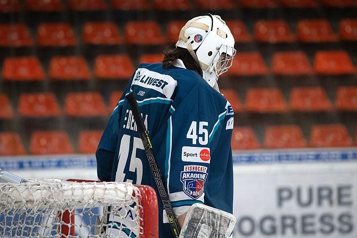 Tormann Martin Reder (Eishockey Akademie Oberösterreich) Eishockey Akademie Oberösterreich vs EHC LustenauU16 Meisterschaft Oesterreich, U16 Nachwuchsliga, Eishockey,  