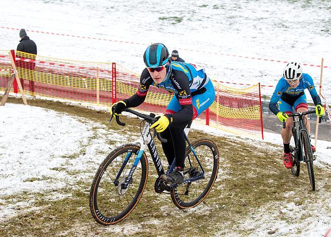 Junioren Sieger Jakob Putscheller  (AUT, Team Felbermayr Simplon Wels), Rad Cyclo Cross Staatsmeisterschaft 2021, Neusiedl/Waidamannsfeld, Niederösterreich