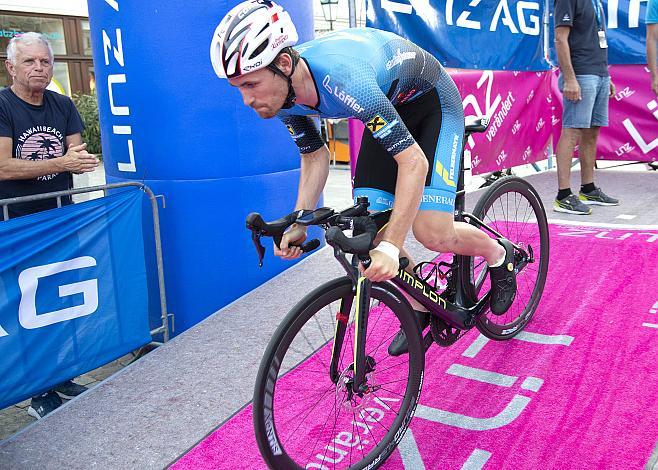 Stephan Rabitsch (AUT, Team Felbermayr Simplon Wels) Linz Hauptplatz, Martinskirche,  Radsport 10. Int. OOE Rundfahrt Prolog