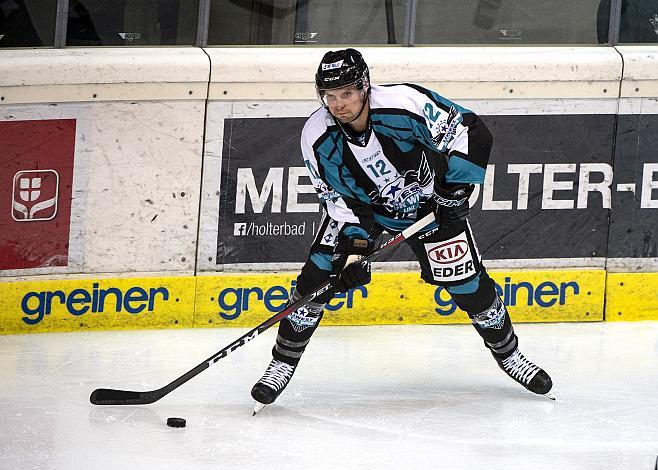 Jordan Hickmott (EHC Liwest Black Wings Linz) Eishockey Testspiel, EHC Liwest Black Wings - CEZ Motor Ceske Budejovice