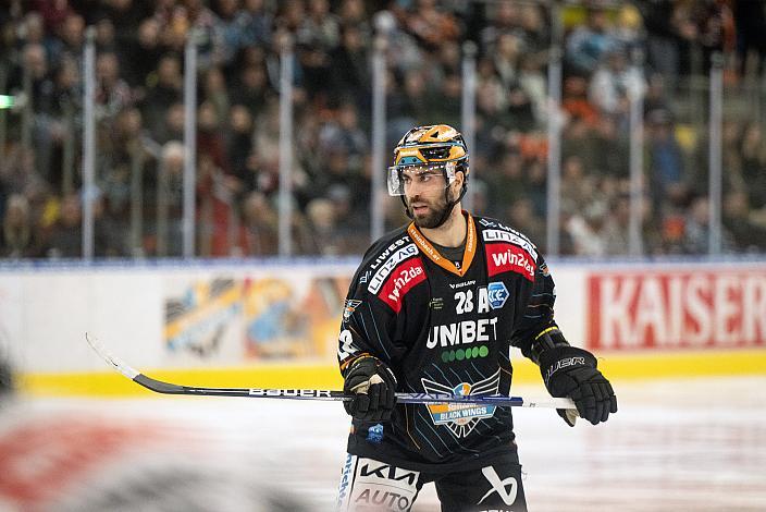 Martin Schumnig (Steinbach Black Wings Linz) Steinbach Black Wings Linz vs Bemer Pioneers Vorarlberg, 40. Runde ICE Hockey League, Steinbach Black Wings Linz, Linz AG Eisarena 