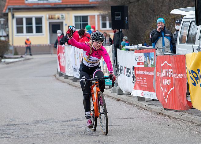 Cornelia Holland (AUT, Union RRT Pielachtal) Rad Cyclo Cross Staatsmeisterschaft 2021, Neusiedl/Waidamannsfeld, Niederösterreich