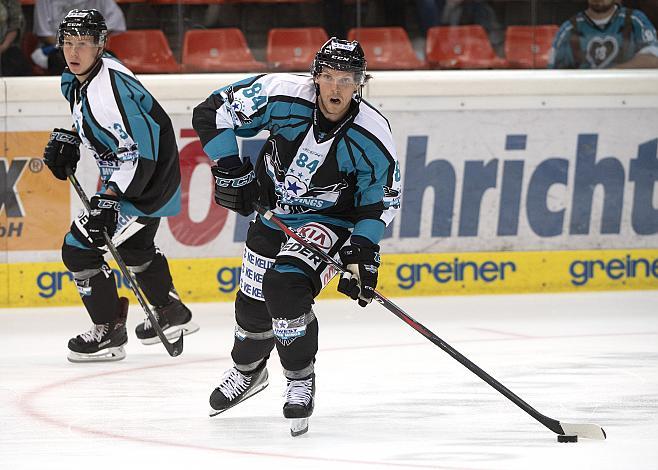 Corey Locke (EHC Liwest Black Wings Linz) Eishockey Testspiel, EHC Liwest Black Wings - CEZ Motor Ceske Budejovice