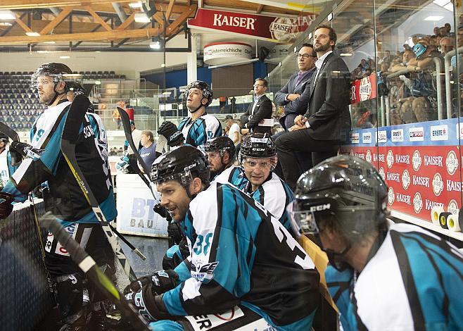 Head-Coach Troy Ward (EHC Liwest Black Wings Linz) Eishockey Testspiel, EHC Liwest Black Wings - CEZ Motor Ceske Budejovice