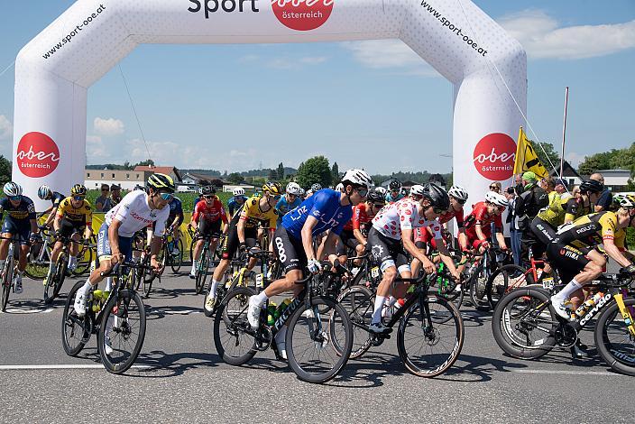 Andreas Stokbro Nielsen (DEN, Team Coop) im Blauen Trikot des Besten in der Punktewertung, Eferding - Niederkappel,  Int. Raiffeisen Oberösterreich Rundfahrt UCI Kat. 2.2