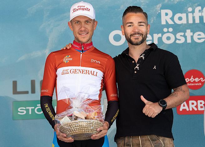 Riccardo Zoidl (AUT, Team Felbermayr Simplon Wels) im Trikot des Besten Österreichers 3. Etappe Traun - Hinterstoder, Int. Raiffeisen Oberösterreich Rundfahrt UCI Kat. 2.2