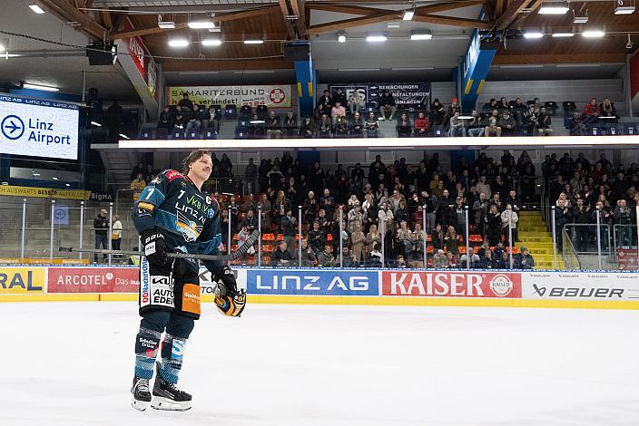 Brian Lebler (Steinbach Black Wings Linz) Rekordtorschütze der ICE Hockey League, Steinbach Black Wings Linz vs HC Pustertal Woelfe, ICE Eishockey Liga, Linz AG Eisarena