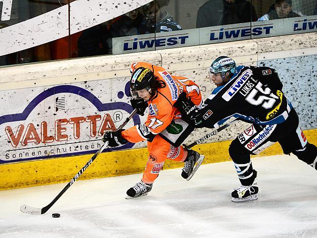 Robert Lukas (Liwest Black Wings Linz) und Manuel Ganahl (Graz 99ers), EHC Liwest Black Wings Linz vs Graz 99ers, Zwischenrunde