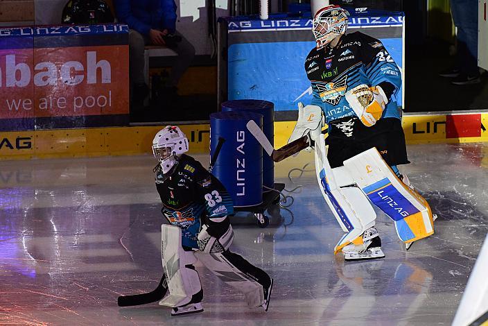 Tormann Rasmus Tirronen (Steinbach Black Wings Linz) 49. Runde ICE, Steinbach Black Wings Linz vs Olimpija Ljubljana, Linz AG Eisarena 