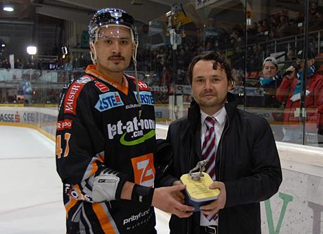 Spieler des Abends Rich Bronilla Liwest Black Wings Linz EV Vienna Capitals