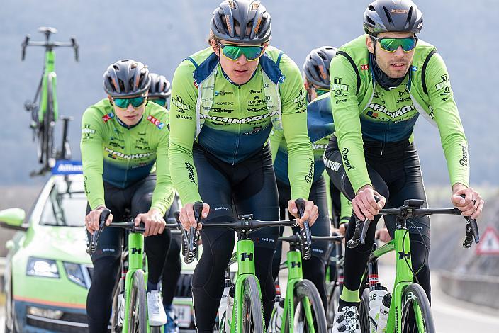 Stefan Kovar (AUT, Hrinkow Advarics), Marvin Hammerschmid (AUT, Hrinkow Advarics), Jonas Rapp (GER, Hrinkow Advarics), Trainingscamp Porec, Kroatien, Team Hrinkow Advarics Cycleang, UCI Continental Team, 