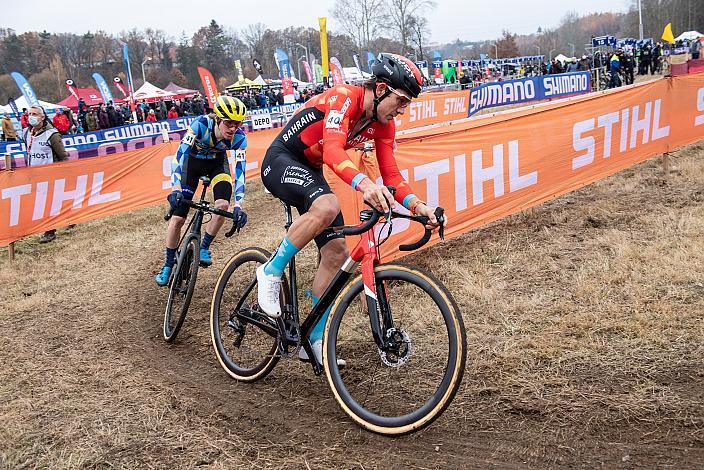 Heinrich Hausler (AUS, Bahrain - Victorious), Philipp Heigl (AUT, Team Bikestore), UCI Cyclocross World Cup, Tabor CZ 