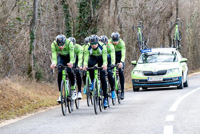 Marvin Hammerschmid (AUT), Raphael Hammerschmid (AUT), Jonas Rapp (GER), Johannes Rechenauer (GER), Riccardo Verza (ITA), Jaka Primozic (SLO), Michael Konczer (AUT), Stefan Kovar (AUT), Trainingscamp Porec, Kroatien, Team Hrinkow Advarics Cycleang, UCI Continental Team, 