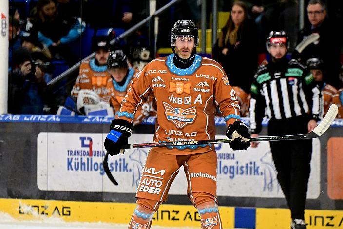 Sean Collins (Steinbach Black Wings Linz) 30. Runde ICE, Steinbach Black Wings Linz vs EC Red Bull Salzburg, Linz AG Eisarena 