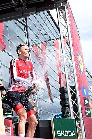 Etappensieger Gregor Mühlberger (AUT, Austria), 2. Etappe von Bad Kleinkircheim auf den Großglockner, 188km, Tour of Austria