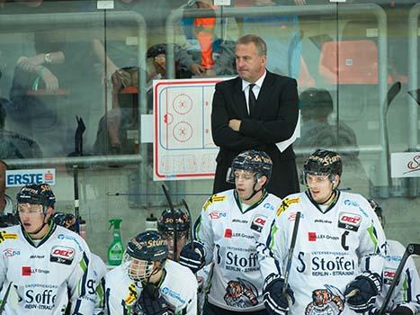 Rob Wilson, Trainer, Straubing,  EHC Liwest Black Wings Linz vs Straubing Tigers