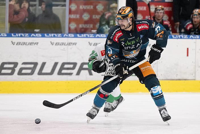 Shawn St.Amant (Steinbach Black Wings Linz) Steinbach Black Wings Linz vs HK SZ OLIMPIJA,, Linz AG Eisarena