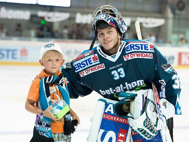 Lorenz Hirn, Spieler des Abends, EHC Liwest Black Wings Linz vs Moser Medical Graz 99ers