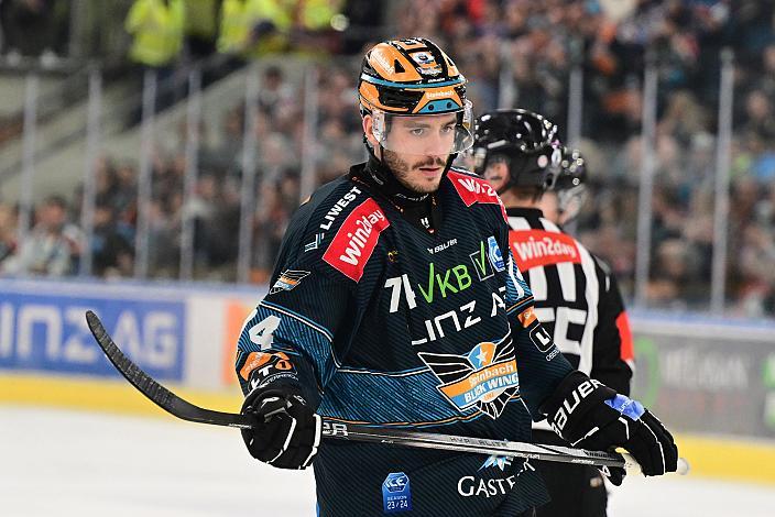Nico Feldner (Steinbach Black Wings Linz) Steinbach Black Wings Linz vs EC Red Bull Salzburg, Playoffs, 2. Viertelfinale, Linz AG Eisarena 