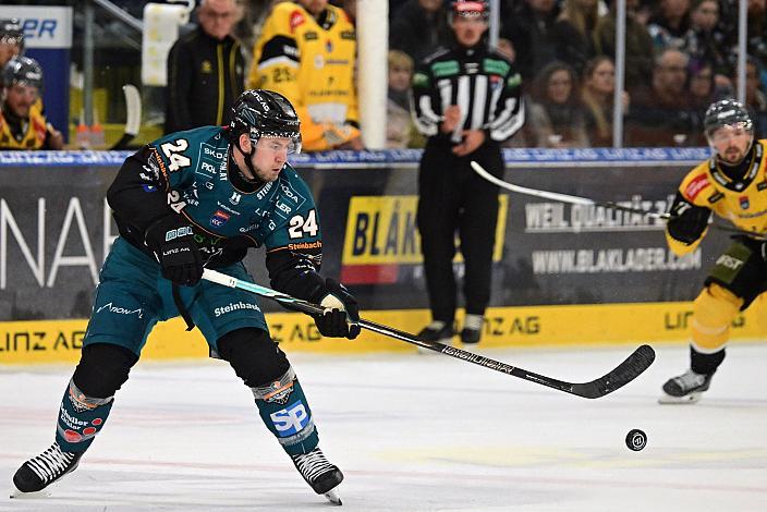 Kyle Topping (Steinbach Black Wings Linz), 9. Runde ICE, Steinbach Black Wings Linz vs HC Falkensteiner Pustertal, Linz AG Eisarena 