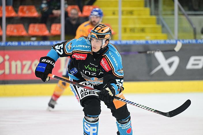 Luka Maver (Steinbach Black Wings Linz)  Win2Day ICE Hockey League,  Steinbach Black Wings Linz vs Migross Supermercati Asiago Hockey,  Linz AG Eisarena 