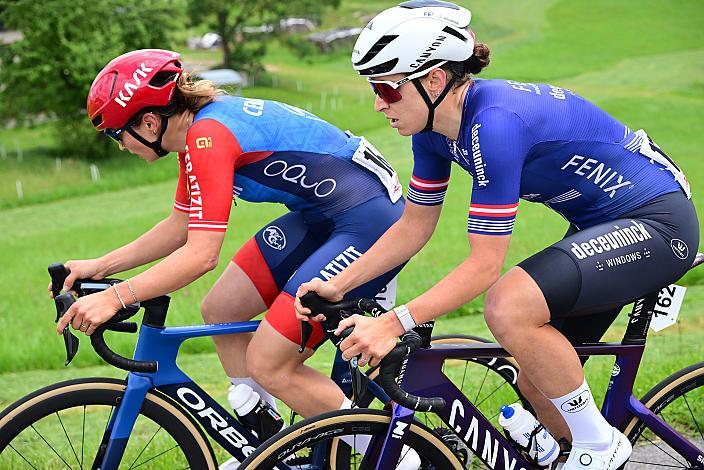 Kathrin Schweinberger (AUT, CERATIZIT - WNT Pro Cycling Team) , Christina Schweinberger (AUT, Fenix-Deceuninck)  ÖM Staatsmeisterschaft, Strassenrennen, Königswiesen OÖ