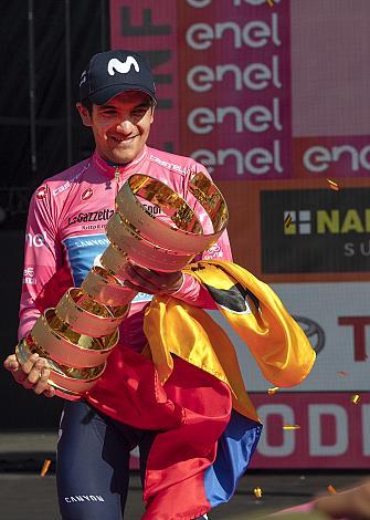 Richard Carapaz (ECU, Movistar Team) Sieger des 102.  Giro, Giro d Italia, Radsport, 102. Giro d Italia - 21. Etappe Zeitfahren 