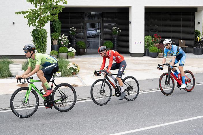 v.l. Ziga Horvat (SLO, Hrinkow Advarics), Stinus Bjerring Kaempe (AUS, WSA KTM Graz pb Leomo), Felix Ritzinger (AUT, Team Felbermayr Simplon Wels) 72. Tour of Austria, 1. Etappe Dornbirn -Dornbirn