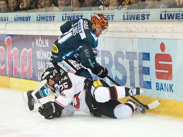 Philipp Lukas, Linz und Lubomir Stach, Znaim, EHC Liwest Black Wings Linz vs HC Orli Znojmo