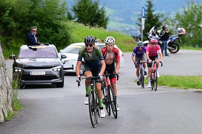 Edward Ravasi (ITA, Hrinkow Advarics), Hermann Pernsteiner (AUT, ARBÖ Kärnten Sport Feld am See), 4. Etappe Innsbruck - Kühtai, 117,3km, 3500hm Tour of Austria
